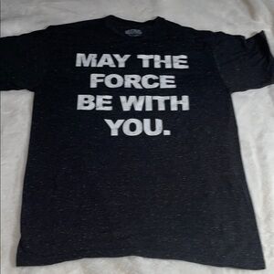 Men’s size M Star Wars “may the force be with you” black and white T-shirt